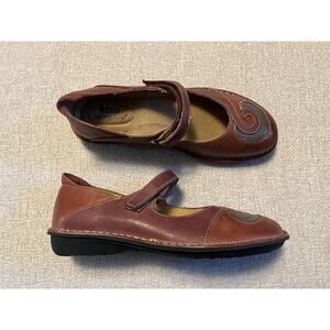 Spring Step Cosmic-R Mary Jane Shoe Womens 6.5-7 Leather Hook and Loop Strap